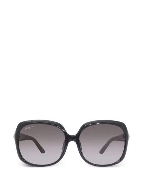 Ferragamo rectangle full-rim sunglasses