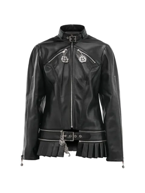 Chopova Lowena pleated buckle jacket