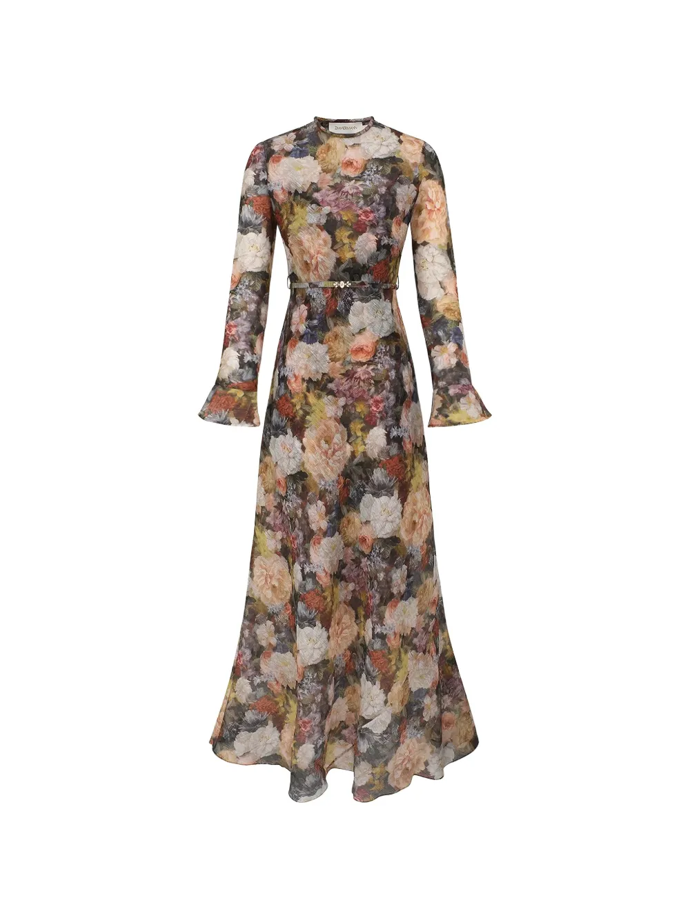 ZIMMERMANN Alchemy Sheath floral-print maxi dress - Marrone