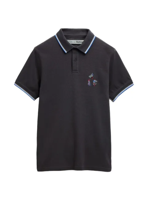 Paul Smith x Barbour embroidered trim polo shirt