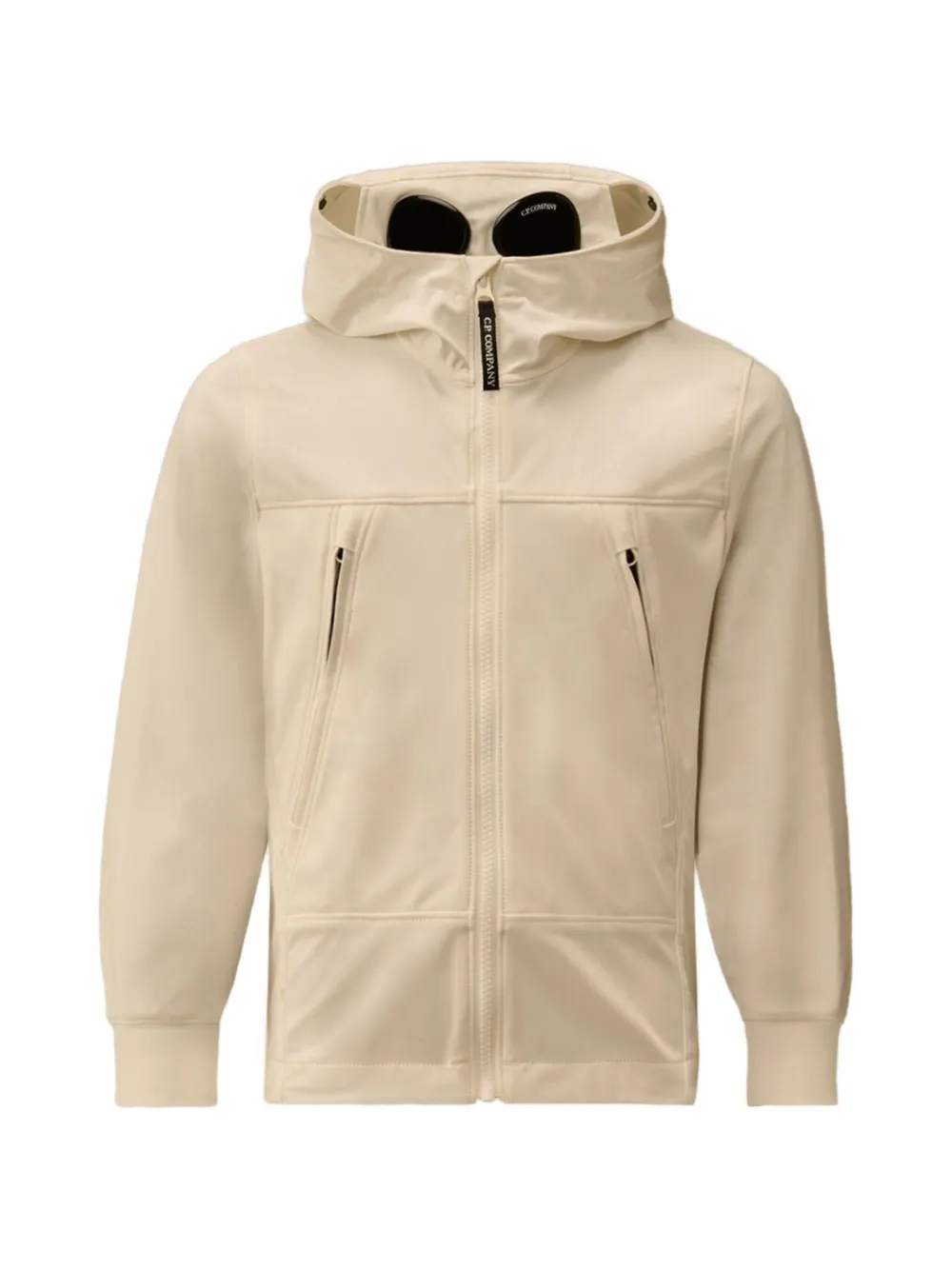 C.P. Company Kids Shell-R goggle-hood zip jacket - Toni neutri