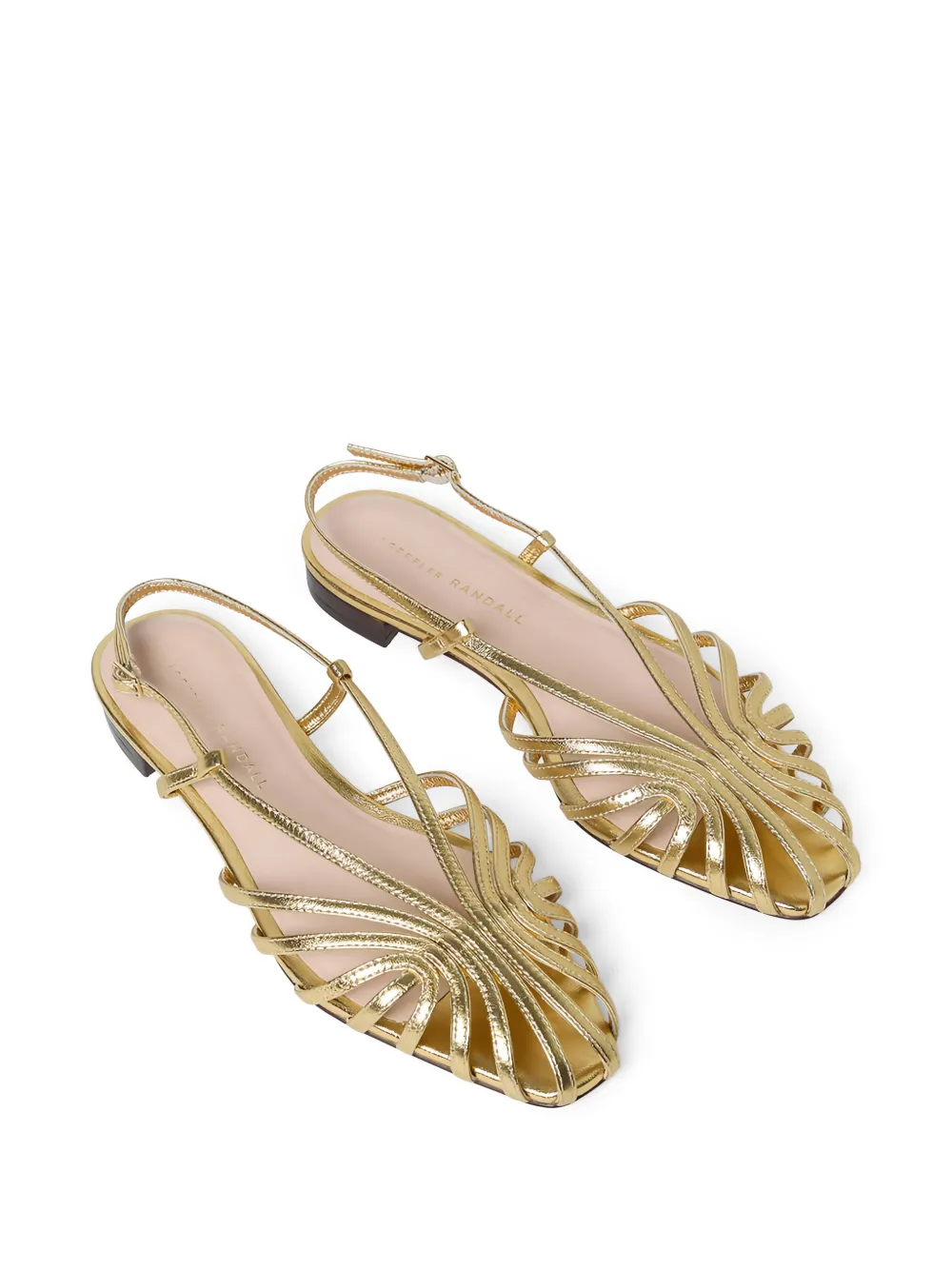 Loeffler Randall Devon slingback sandals Goud