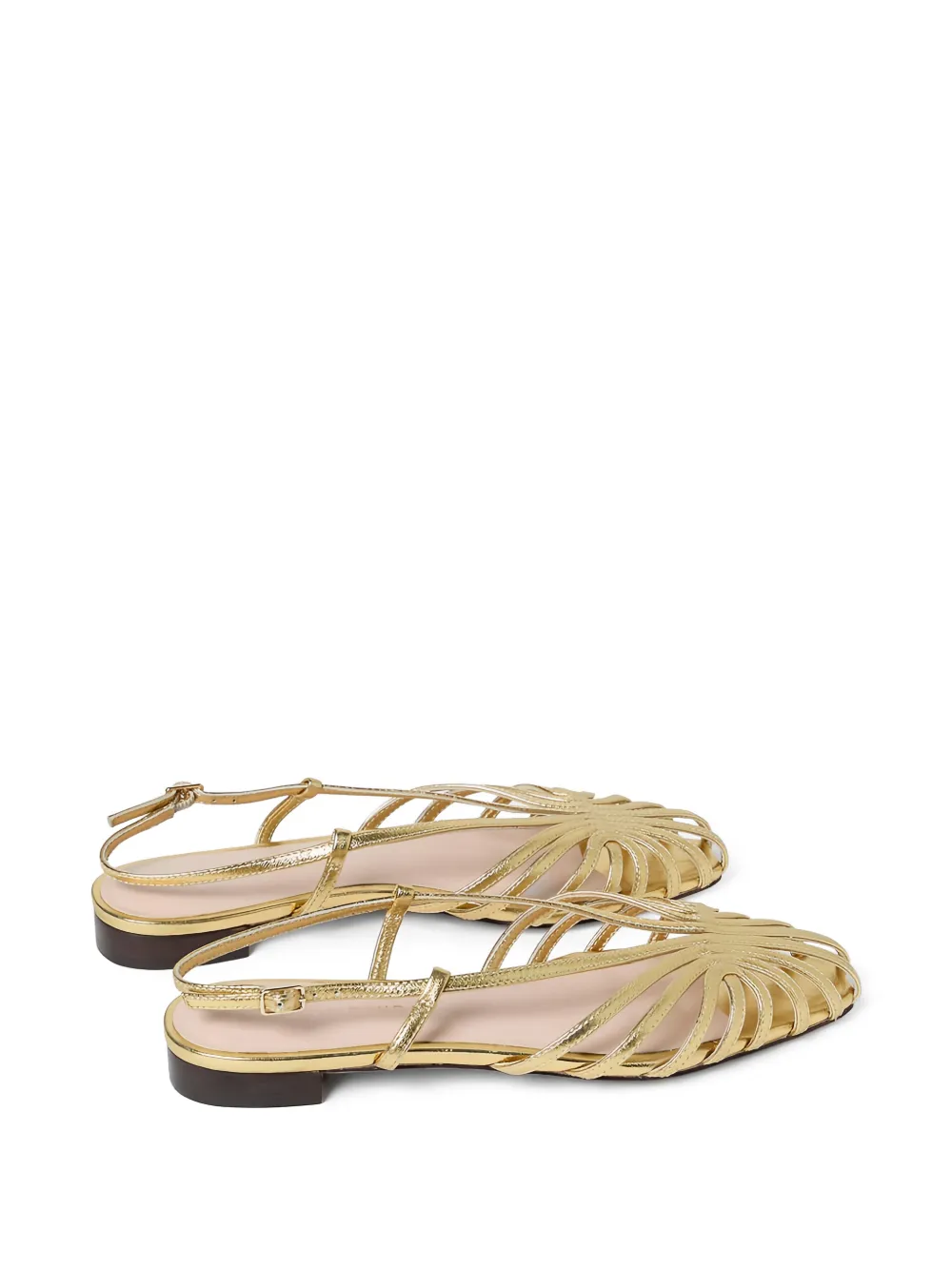 Loeffler Randall Devon slingback sandals Goud