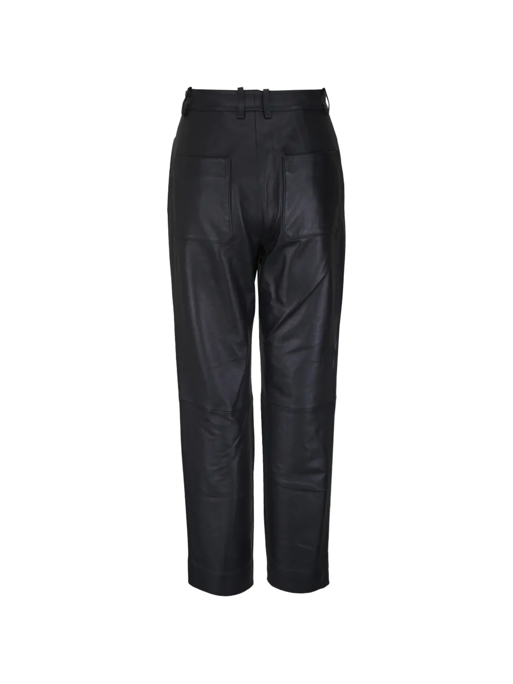 Vince Leren broek Zwart