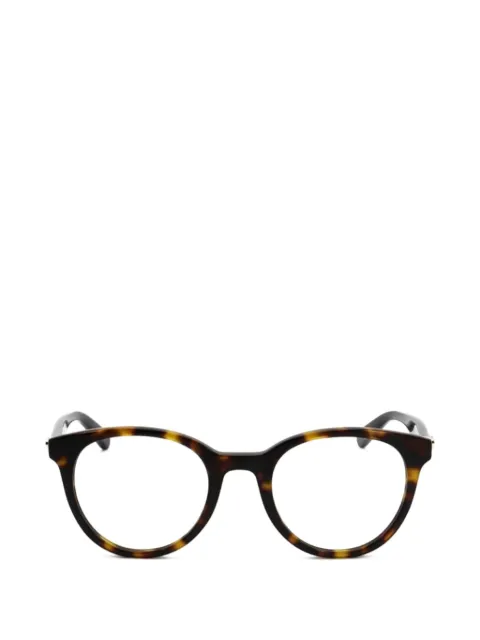 Moschino tortoiseshell-effect round-frame glasses