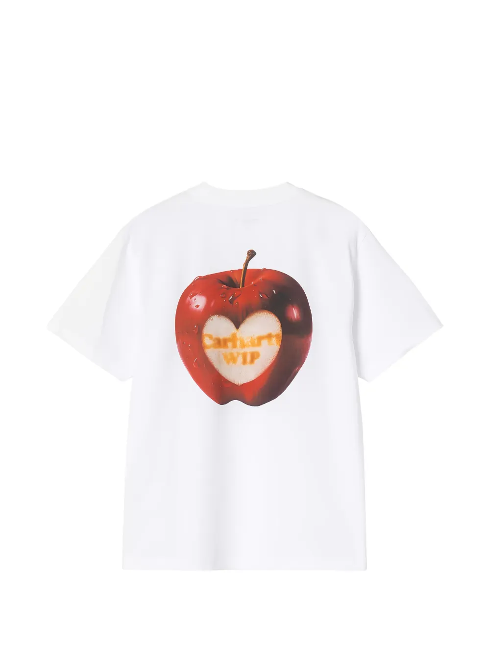 Carhartt WIP Spoiled T-shirt met appel-patroon Wit