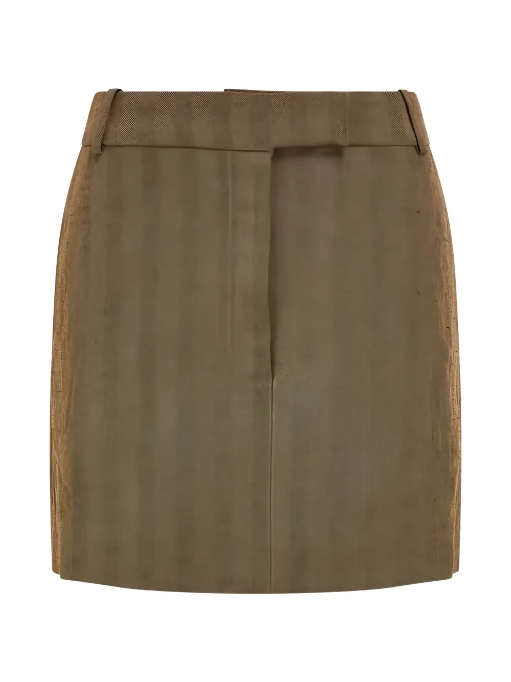 Ferragamo herringbone mini skirt - Marrone
