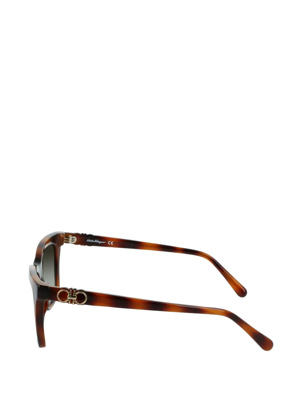 Ferragamo Bril met vierkant montuur Bruin