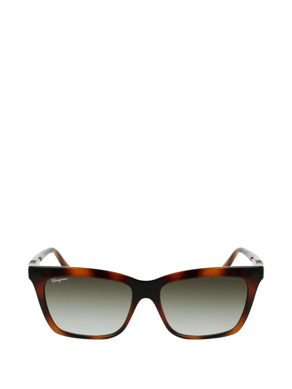Ferragamo square full-rim sunglasses - Marrone