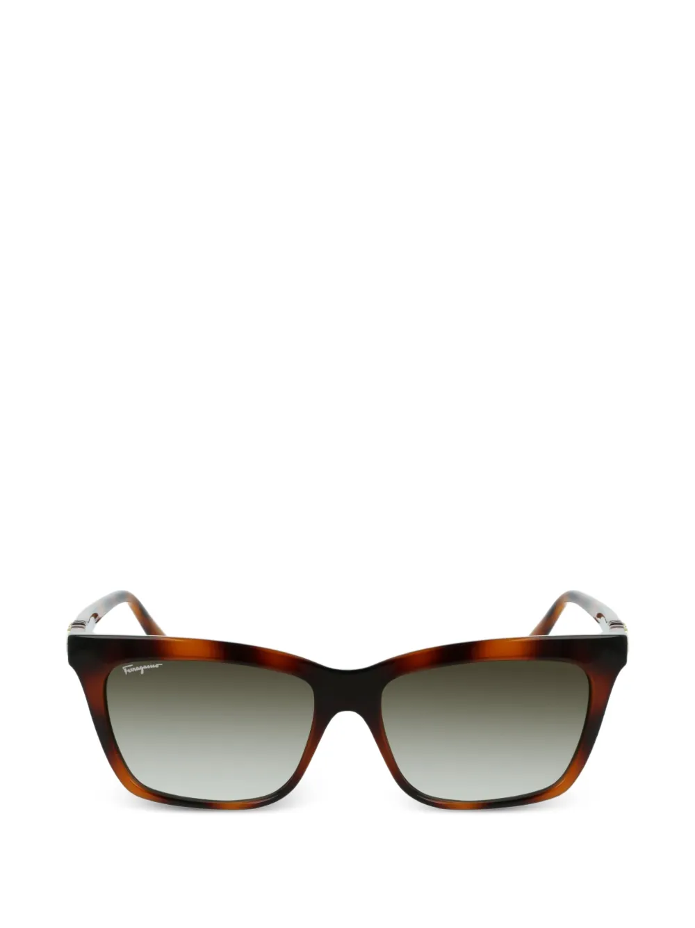 Ferragamo square full-rim sunglasses - Marrone
