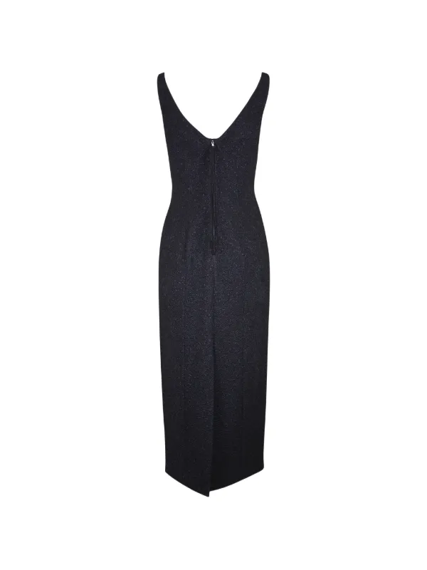Adam Lippes V-neck Sleeveless Dress | Black