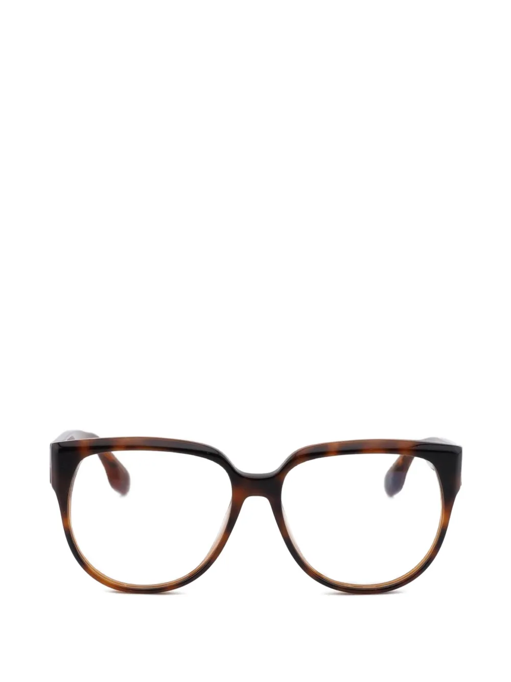 Victoria Beckham geometric full-rim glasses - Marrone