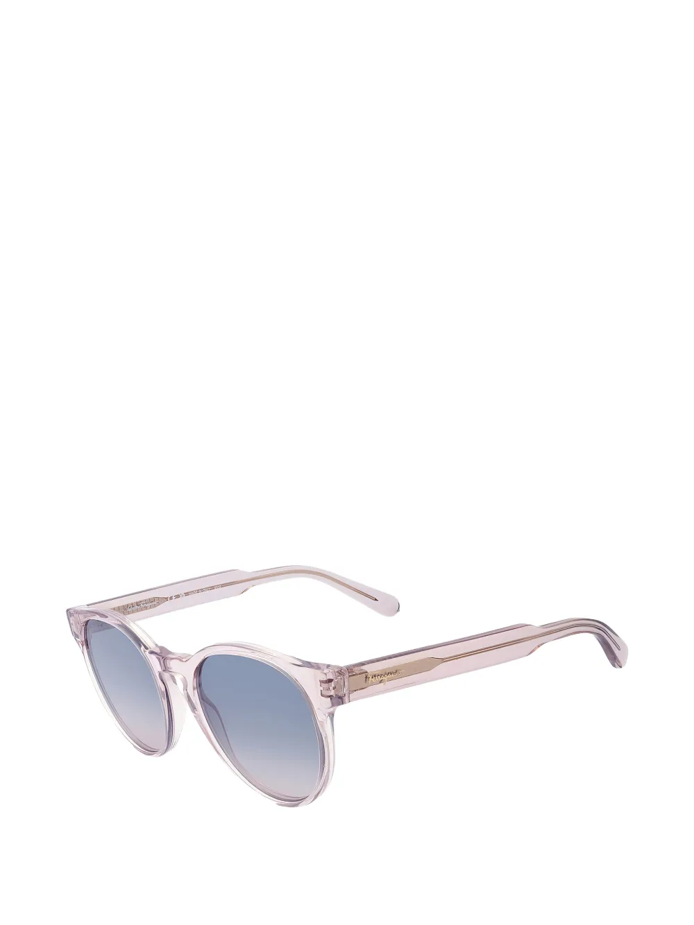 Ferragamo Eyewear Zonnebril met rond montuur Roze