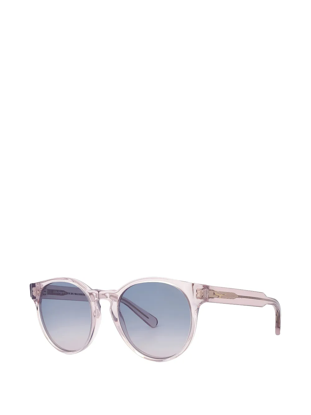 Ferragamo Eyewear Zonnebril met rond montuur Roze
