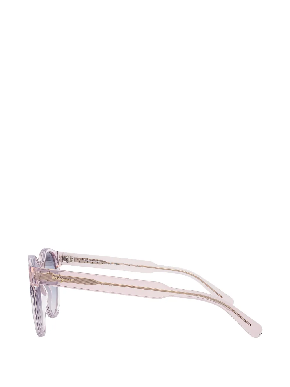 Ferragamo Eyewear Zonnebril met rond montuur Roze