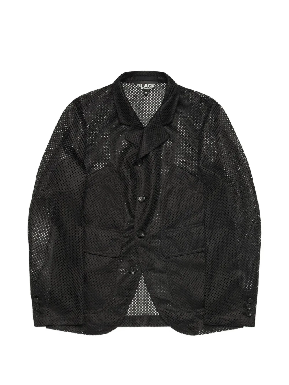 Black Comme Des Garçons notch-lapel blazer - Nero