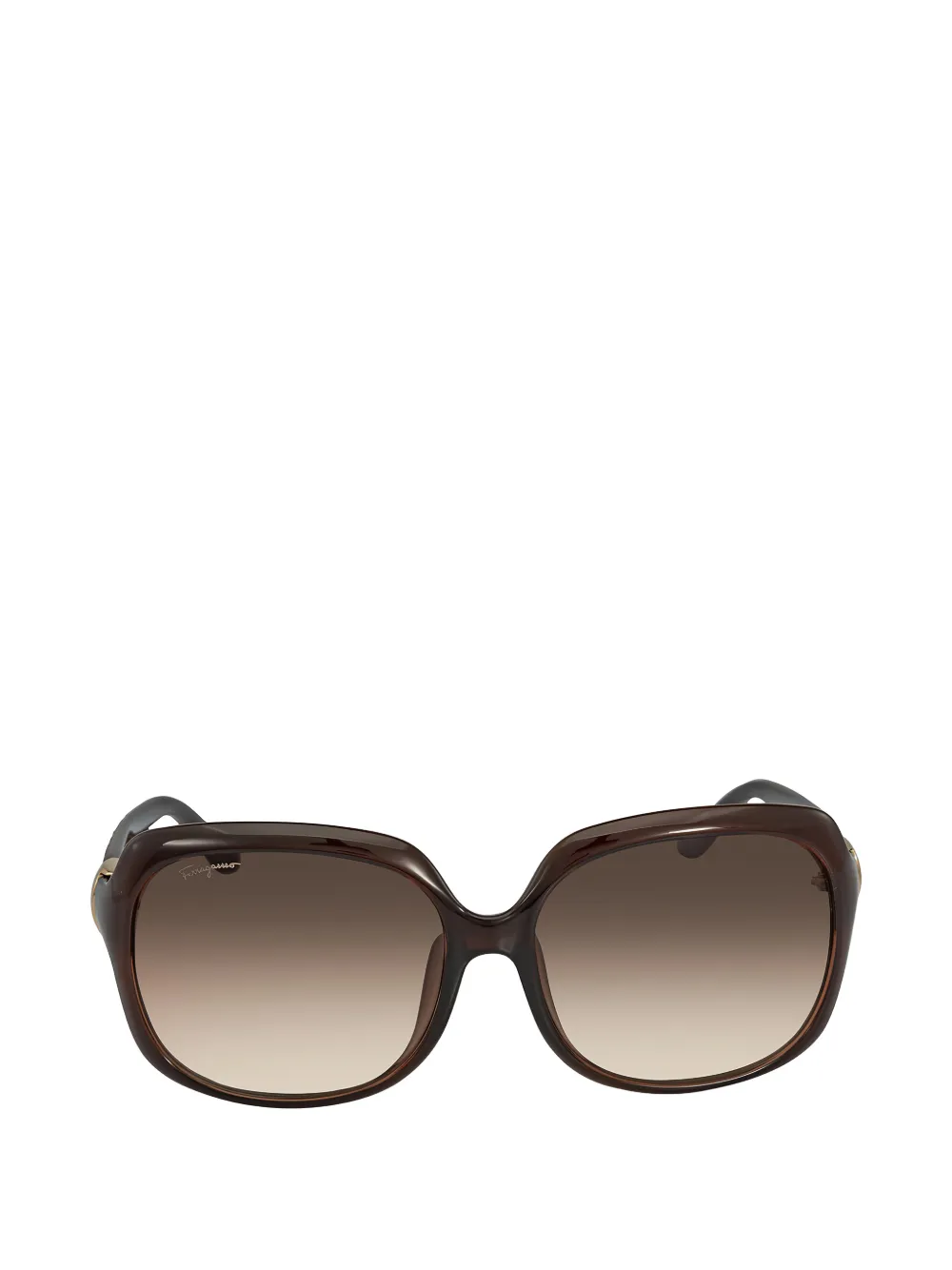 Ferragamo square-frame sunglasses - Marrone