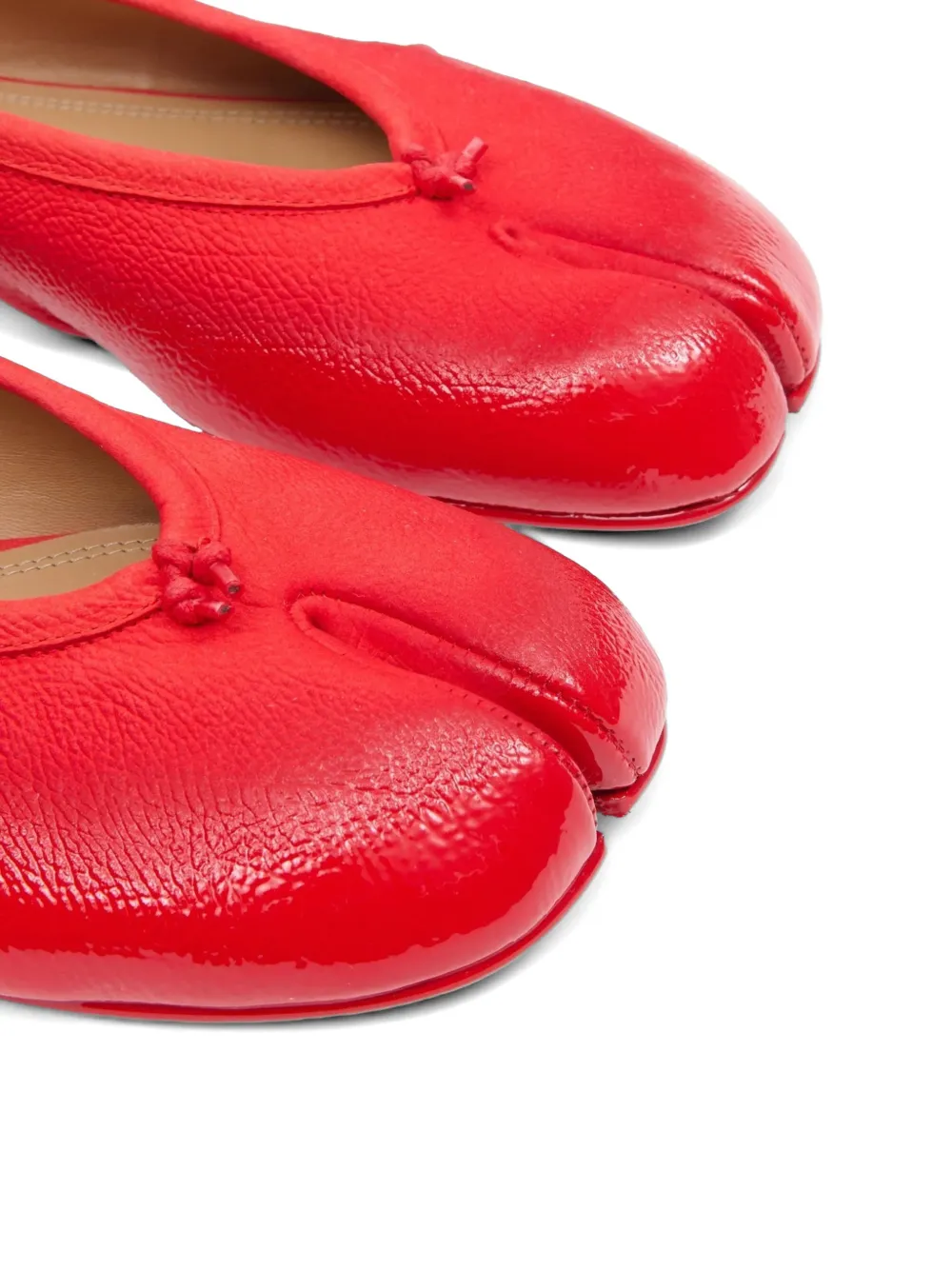Maison Margiela Tabi ballet flats Rood