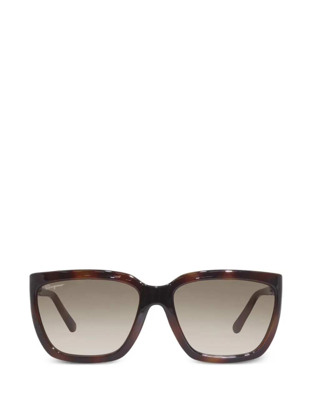 Ferragamo full rim square sunglasses - Marrone