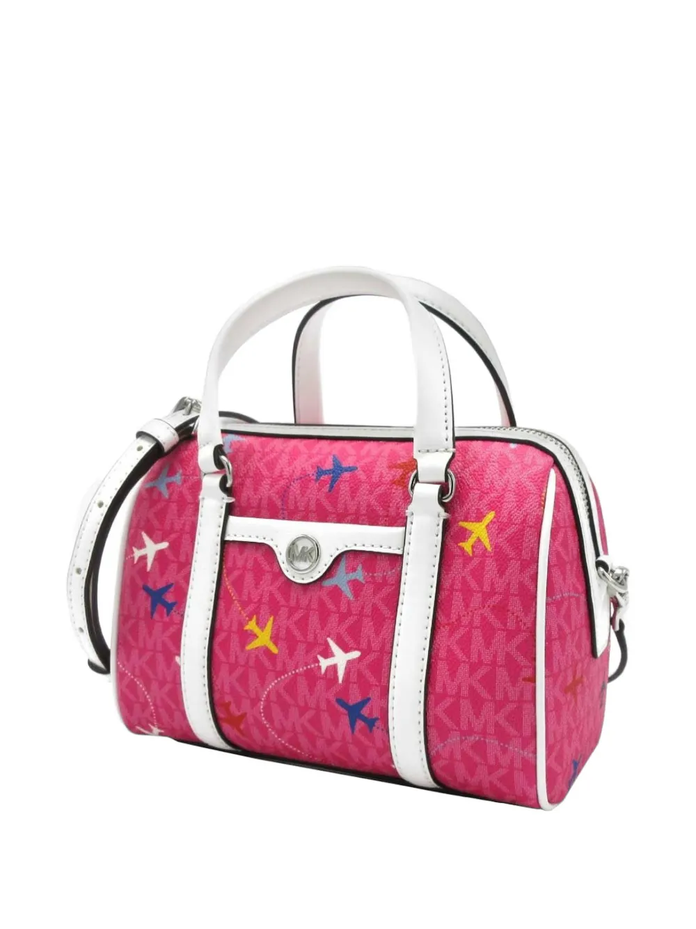 Michael Kors Shopper met vliegtuig-print Roze