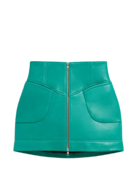 KNWLS panelled zip mini skirt