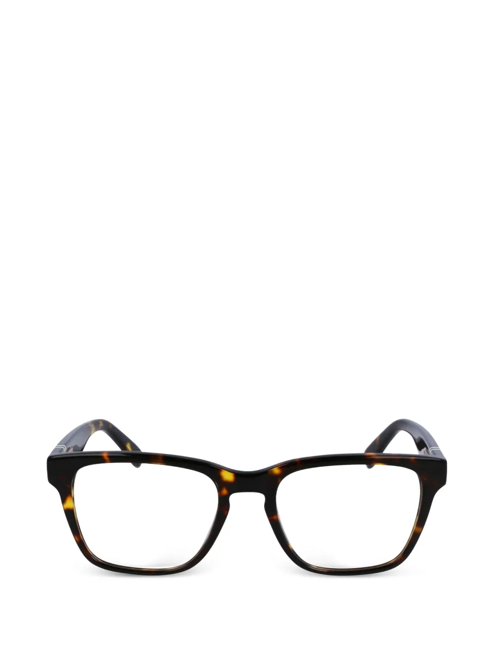 Lacoste square-rim glasses - Marrone