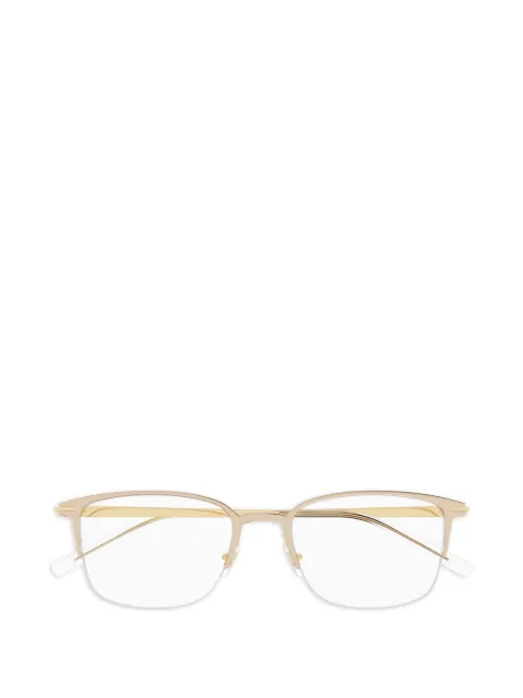 Montblanc square-frame half-rim glasses 