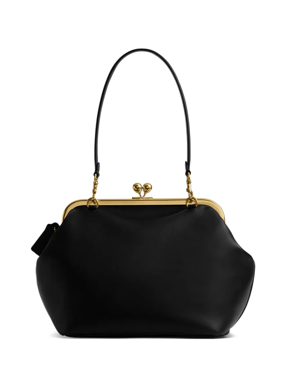 Coach 27 Kisslock leather clutch bag - Nero