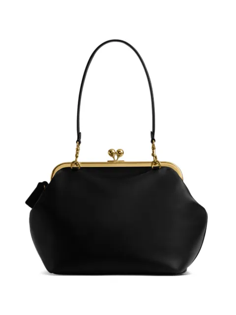 Coach 27 Kisslock clutch i læder