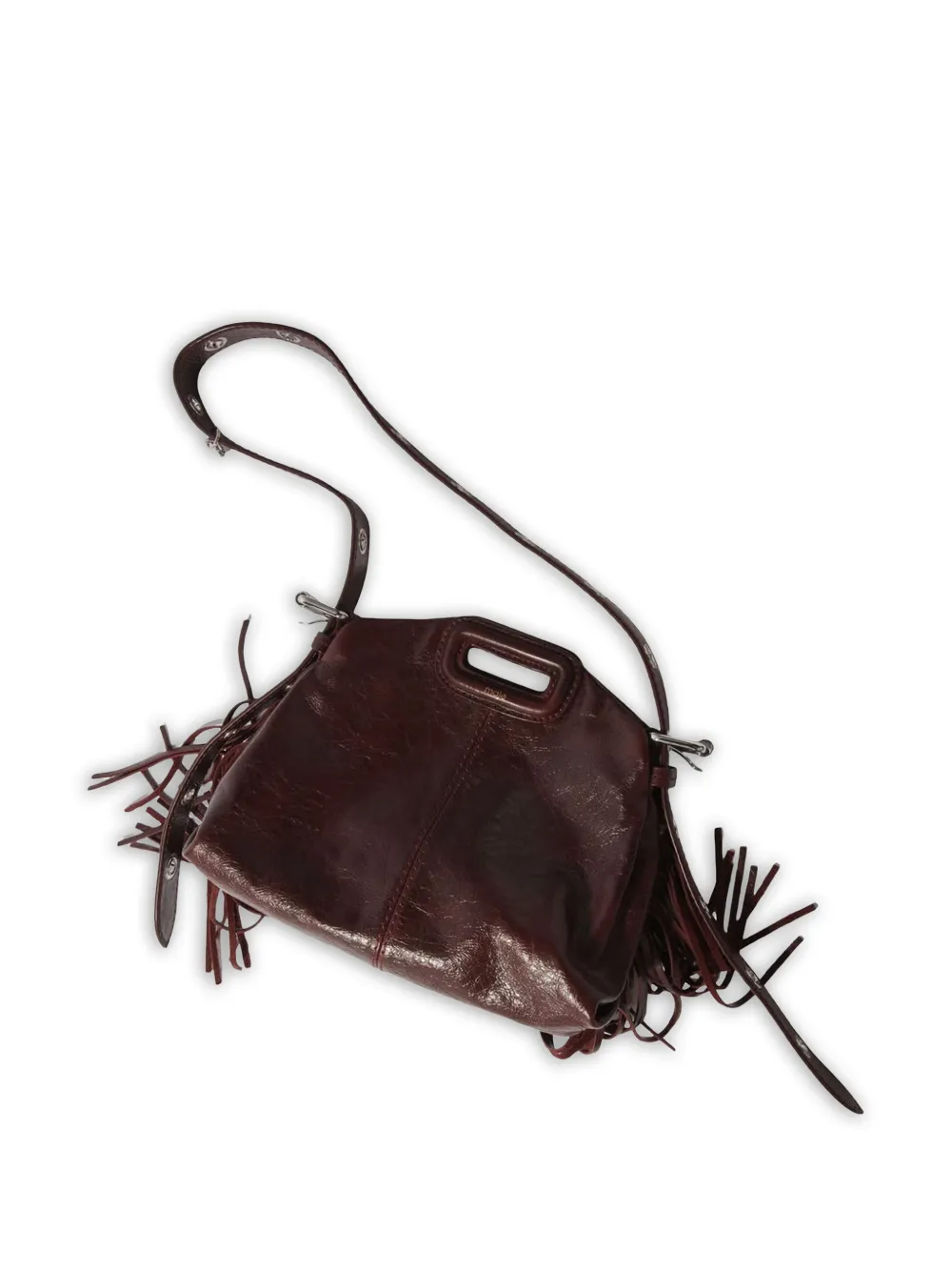  Maje Bolso Mini Con Flecos - Rojo 
