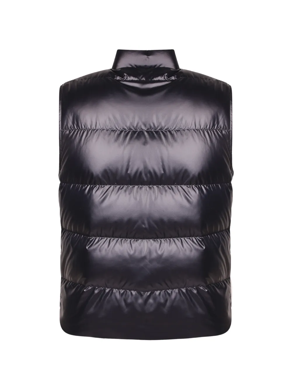Moncler Gewatteerde bodywarmer met logo-applicatie Zwart
