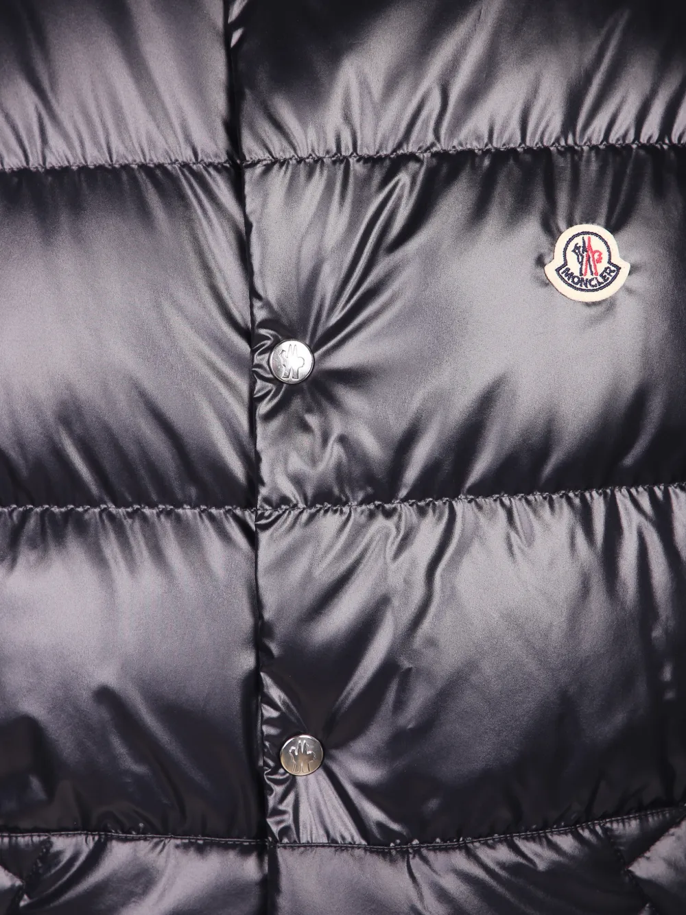 Moncler Gewatteerde bodywarmer met logo-applicatie Zwart