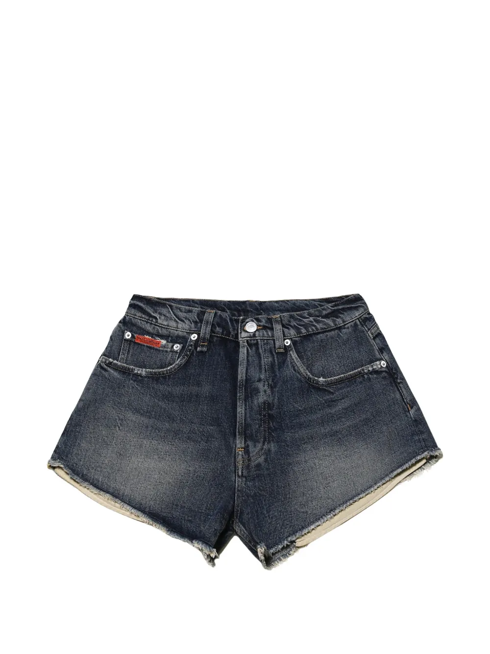 Martine Rose frayed denim shorts - Blu