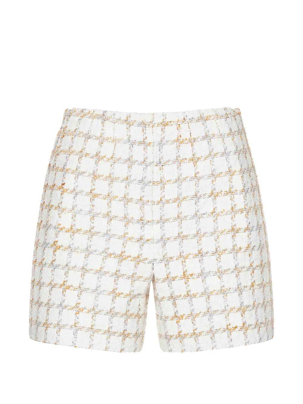 Veronica Beard Jazmin chesck-pattern shorts - Weiß