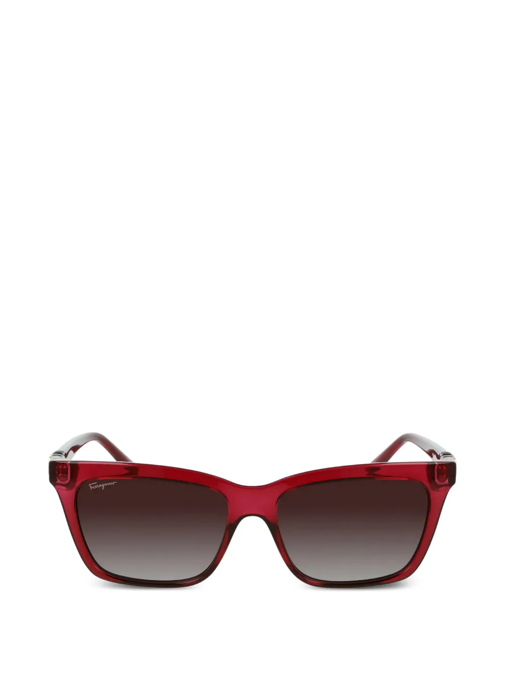 Ferragamo square-frame sunglasses - Rosso