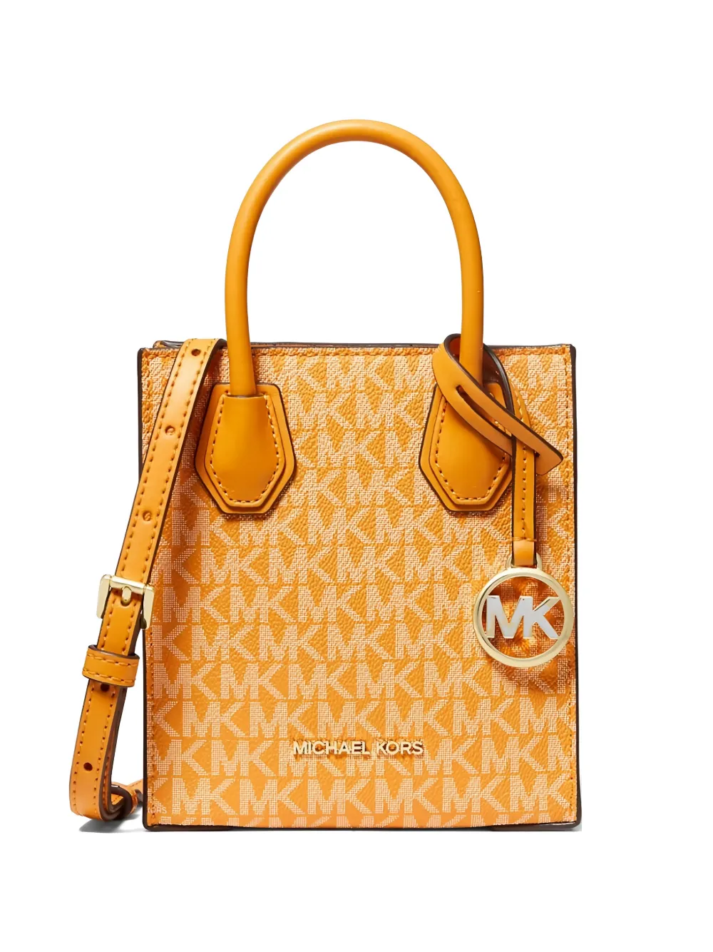 Michael Kors extra small Mercer leather cross body bag - Arancione