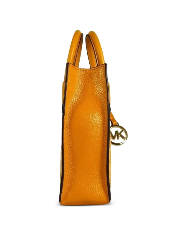 Michael Kors Extra Small Mercer Leather Cross Body Bag | オレンジ 