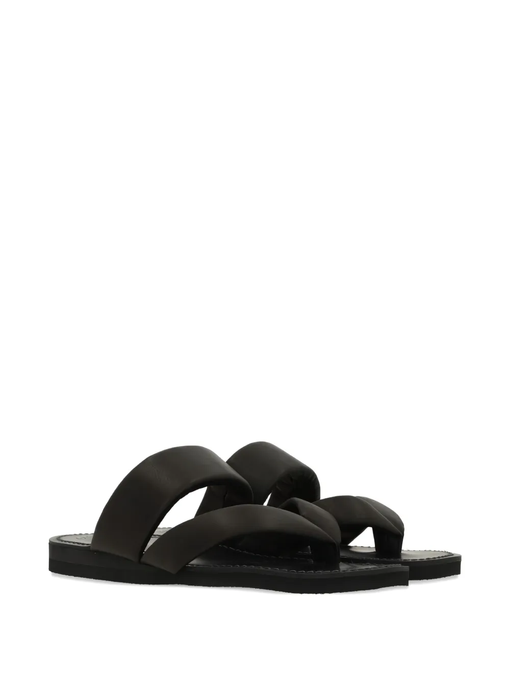 Yohji Yamamoto open-toe sandals Zwart