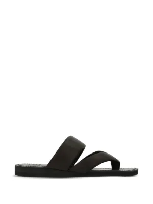 Jil Sander クロスストラップ サンダル | ブラック | FARFETCH JP