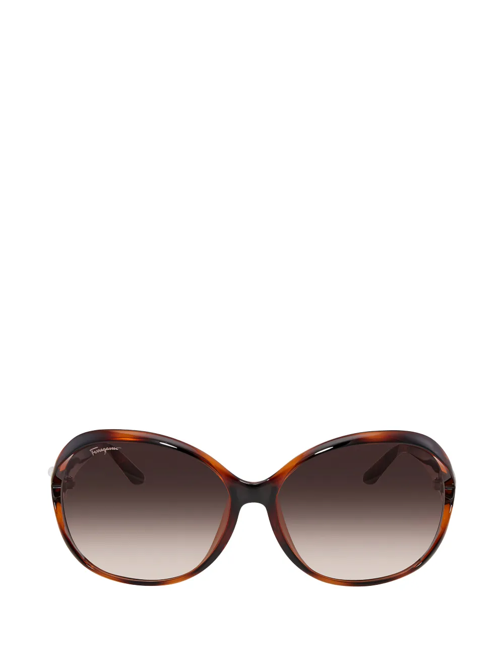Ferragamo Eyewear oval-frame sunglasses - Marrone