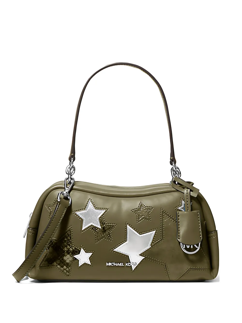 Michael Kors small Cecily star-appliqué shoulder bag - Verde