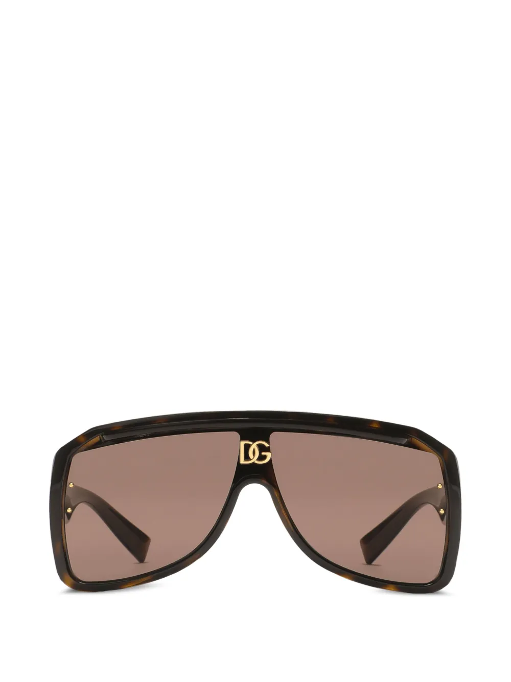 Dolce & Gabbana Eyewear DC crossed sunglasses - Marrone