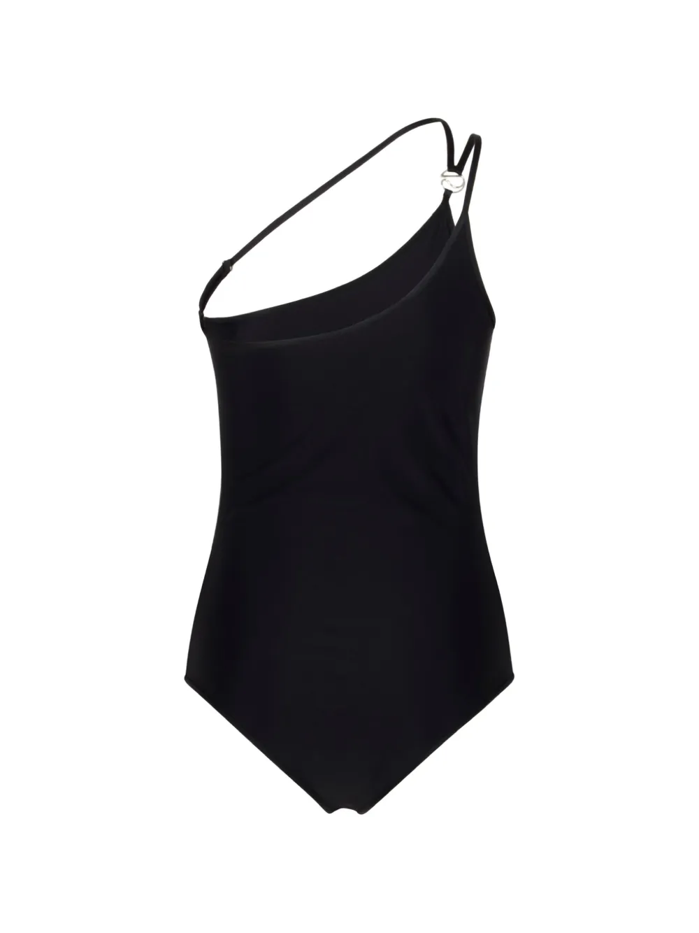 Coperni Asymmetrisch badpak met logo-plakkaat Zwart