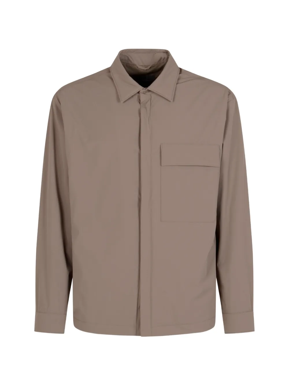 Herno logo-plaque flap-pocket shirt - Toni neutri