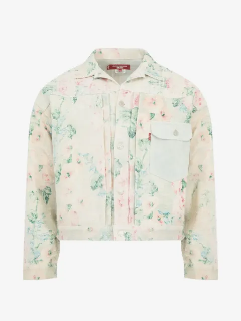 Junya Watanabe MAN floral-print embroidered jacket