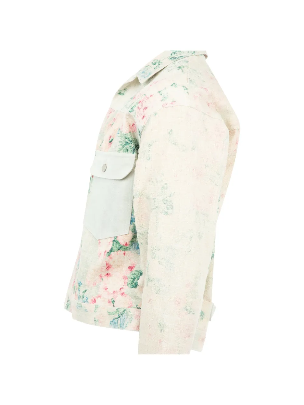Junya Watanabe MAN Jack met geborduurde bloemen Beige