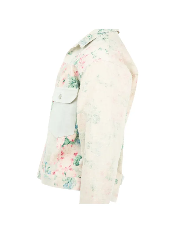 Junya Watanabe MAN floral-print Embroidered Jacket | Neutrals