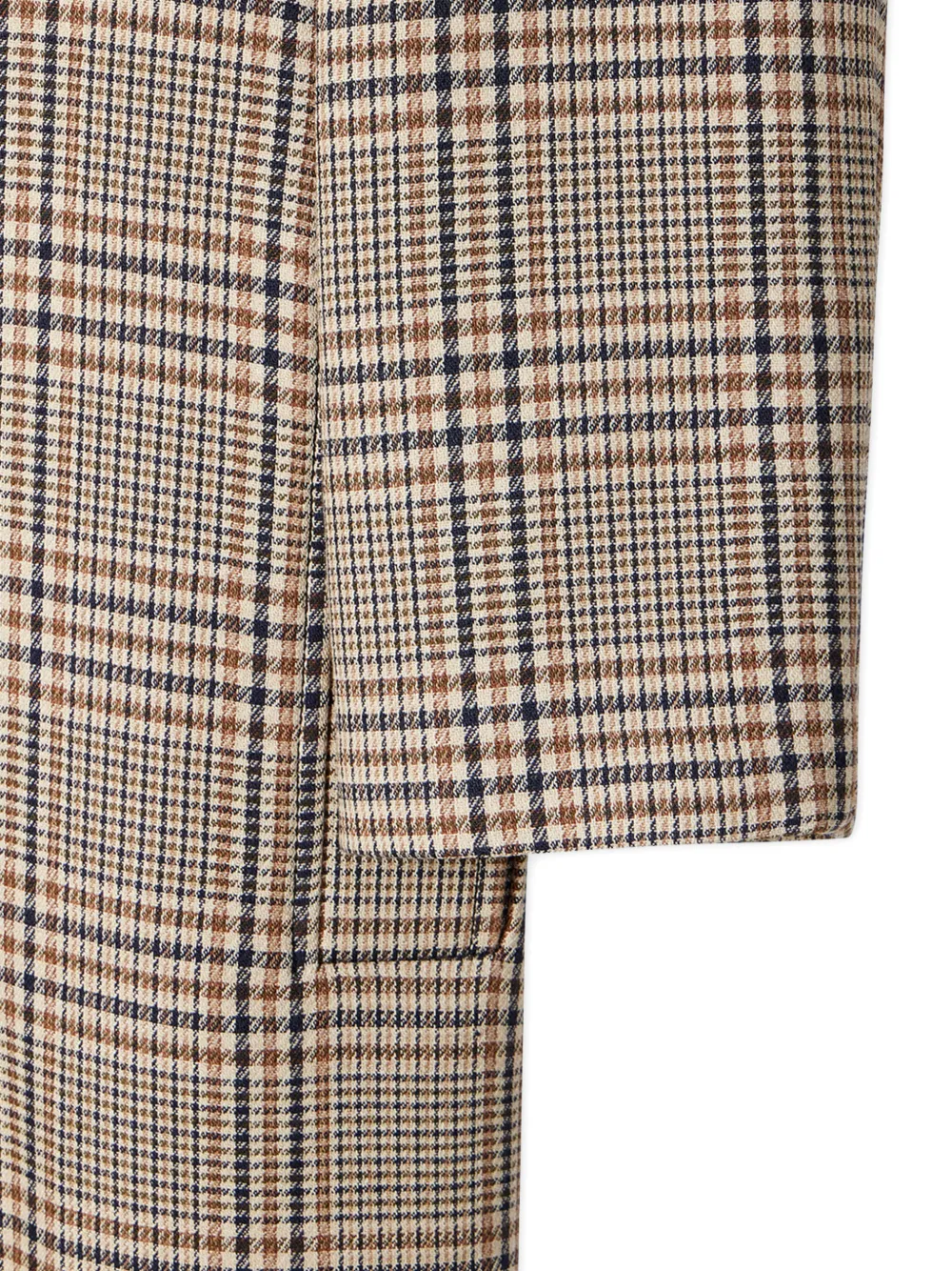 Paul Smith Check-belted Coat In Brown