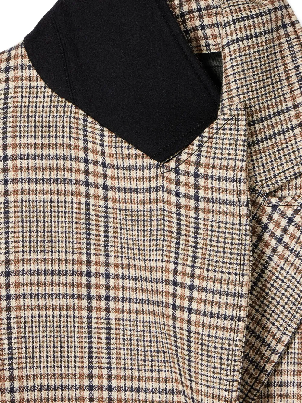 Paul Smith Check-belted Coat In Brown