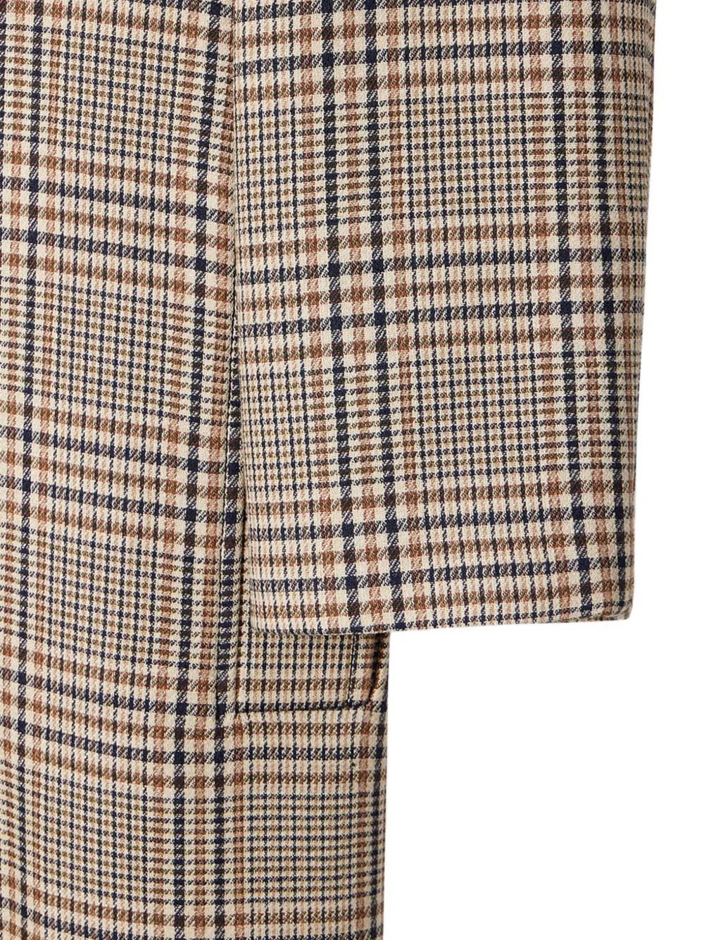 Paul Smith Jas met geruite ceintuur Beige